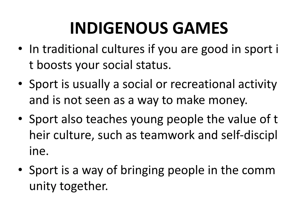 indigenous games in traditional cultures