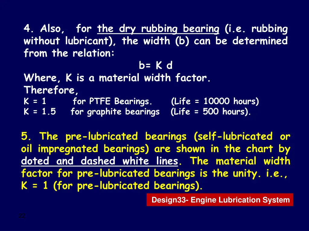 4 also without lubricant the width