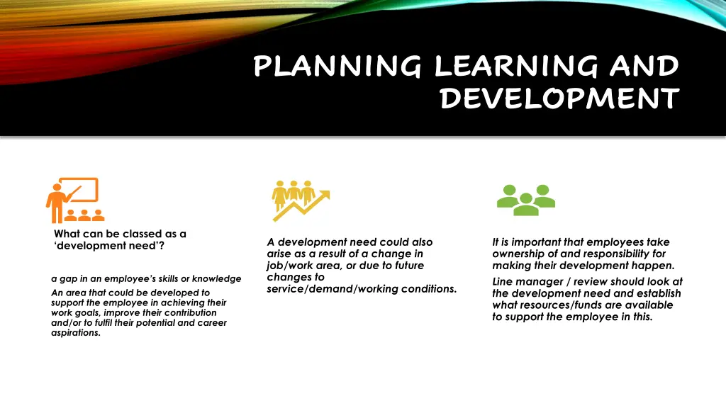 planning learning and development