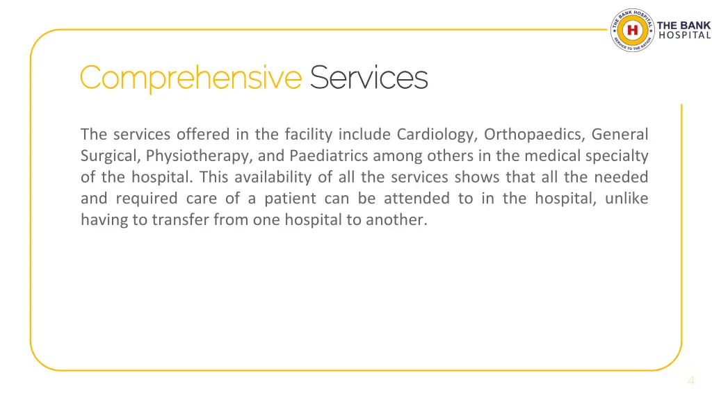 comprehensive comprehensive services