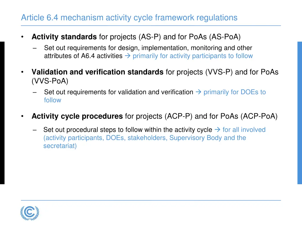 article 6 4 mechanism activity cycle framework 1