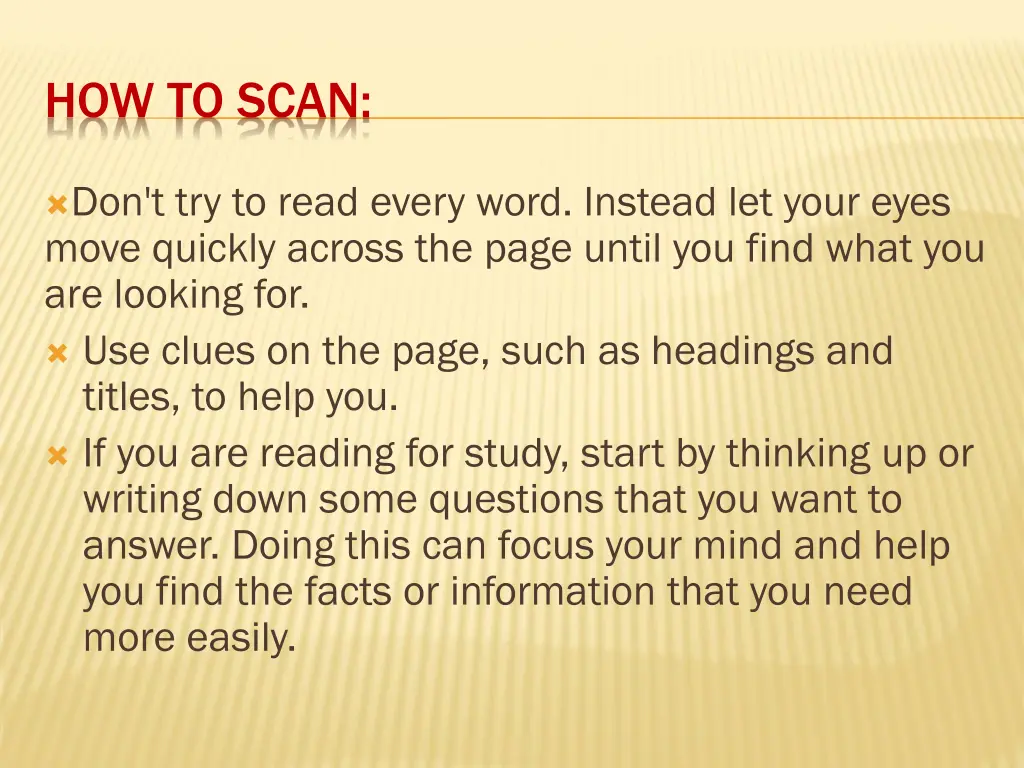 how to scan