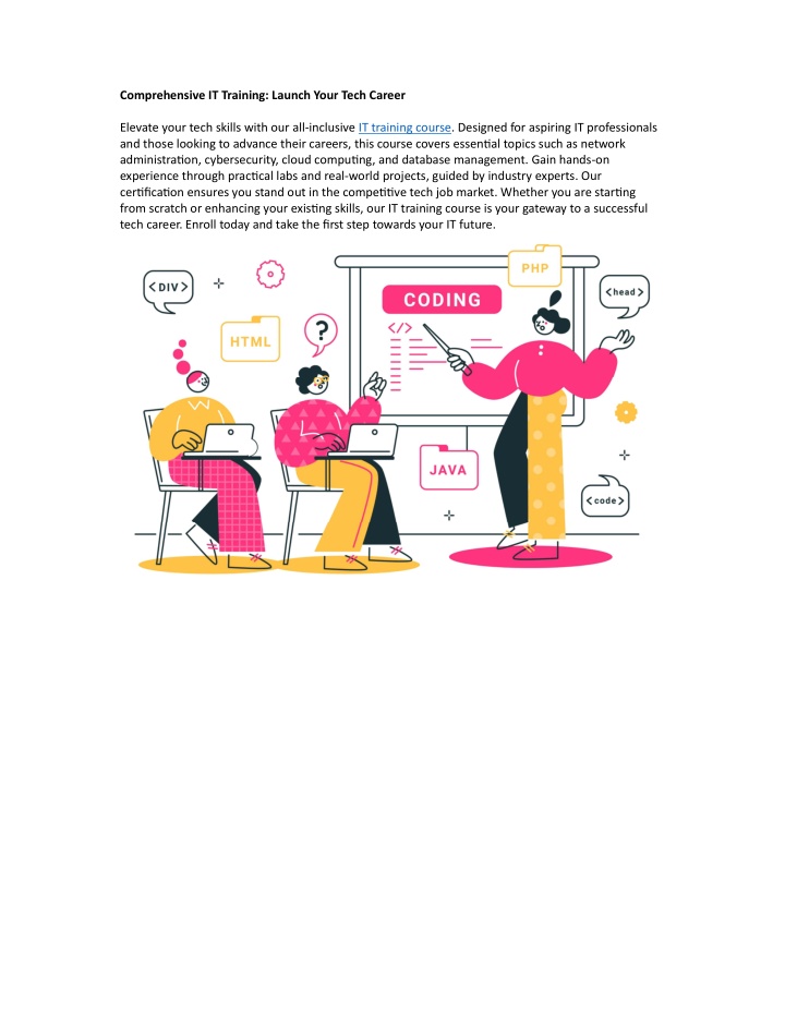 comprehensive it training launch your tech career