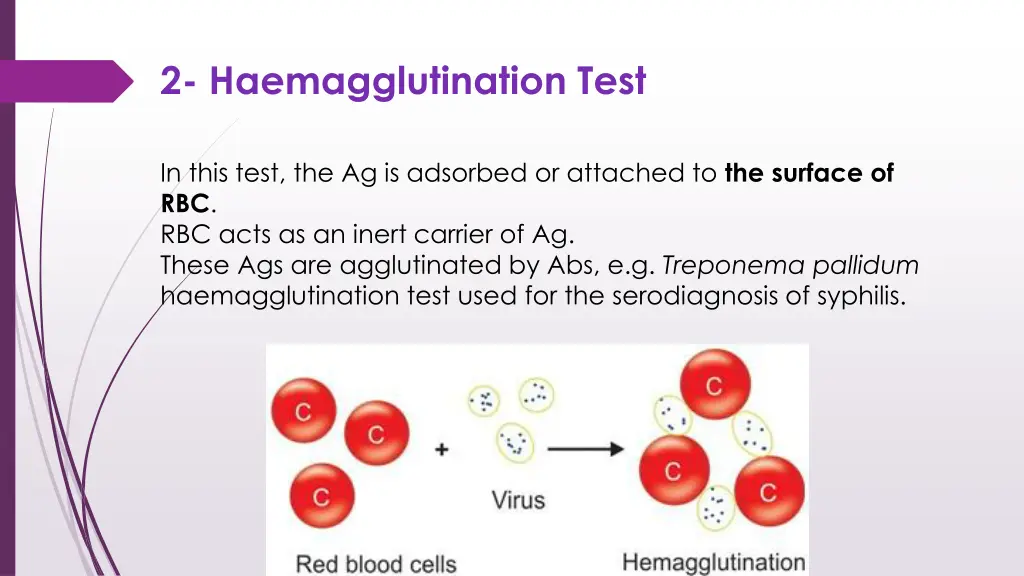 2 haemagglutination test