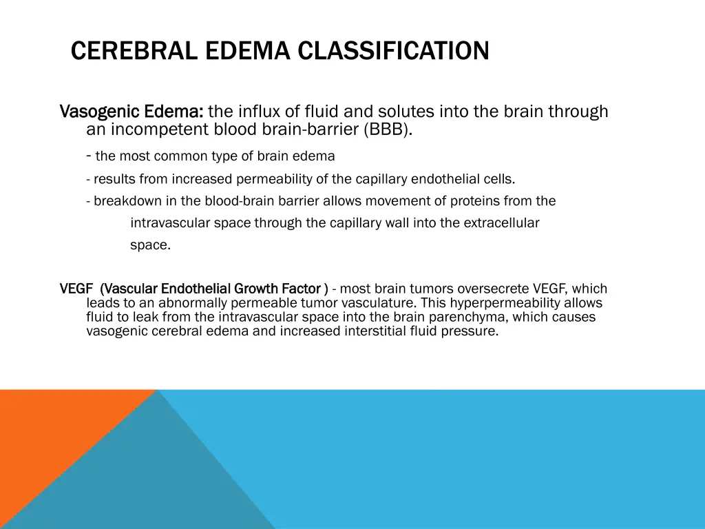 cerebral edema classification 1