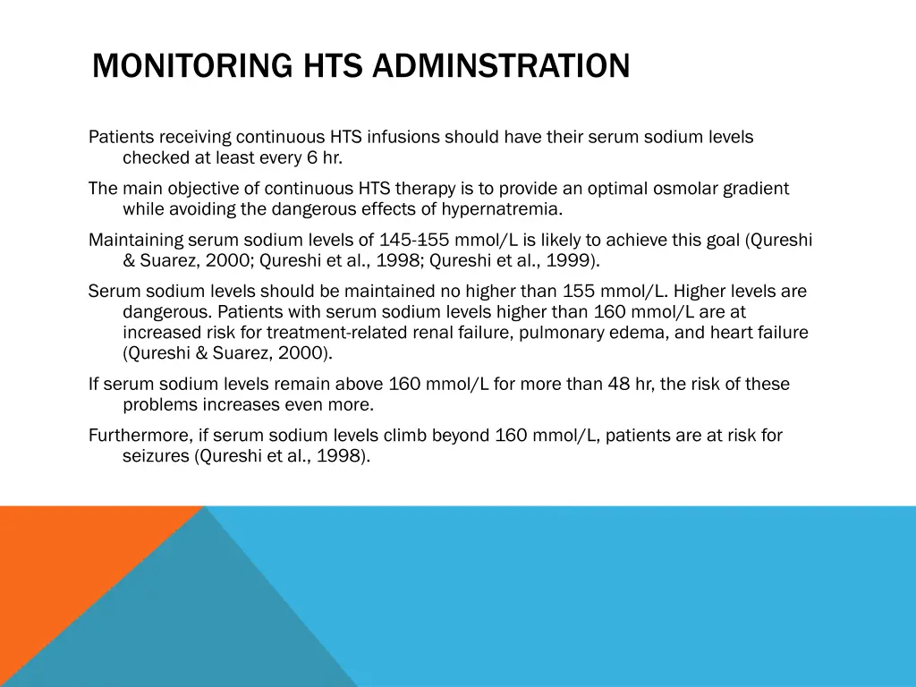 monitoring hts adminstration