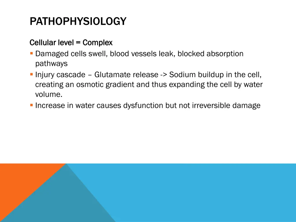 pathophysiology