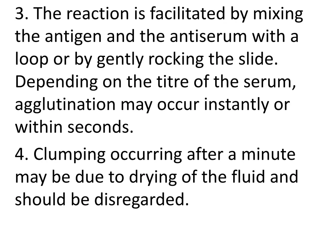 3 the reaction is facilitated by mixing