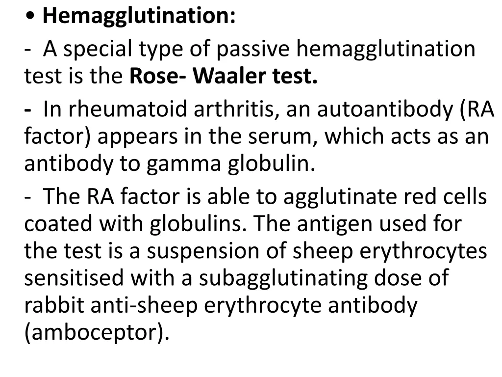 hemagglutination a special type of passive