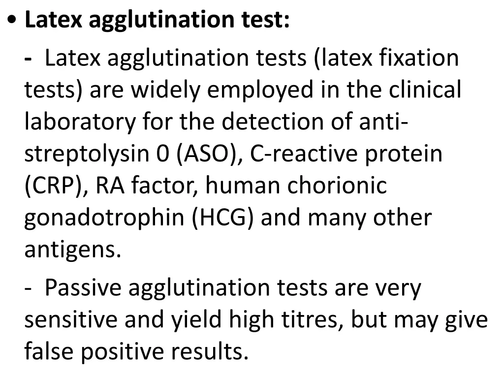 latex agglutination test latex agglutination