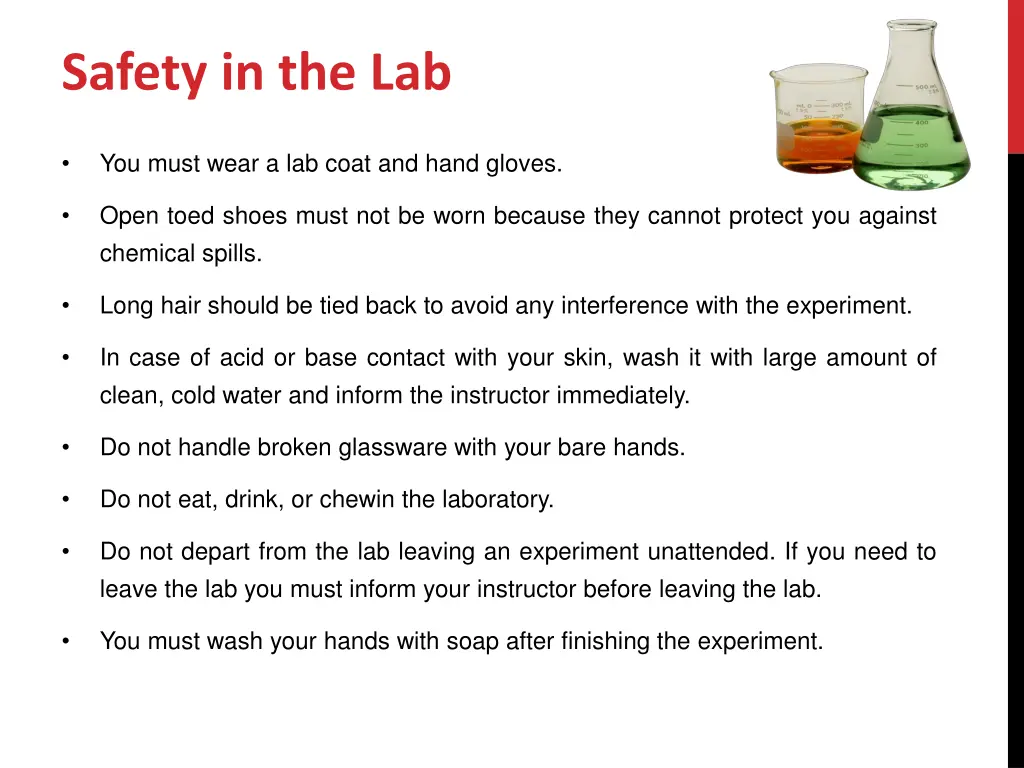 safety in the lab