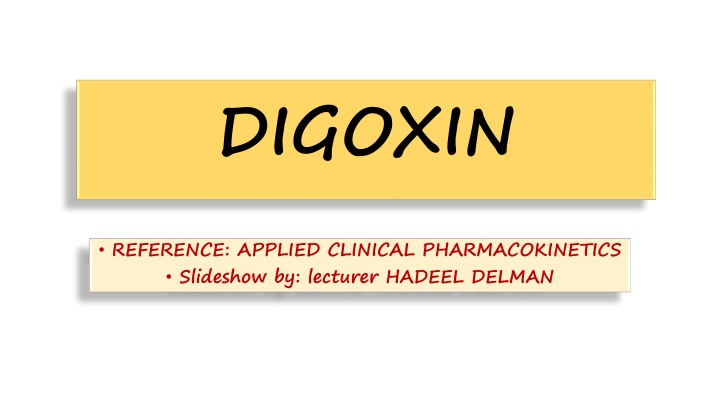 digoxin