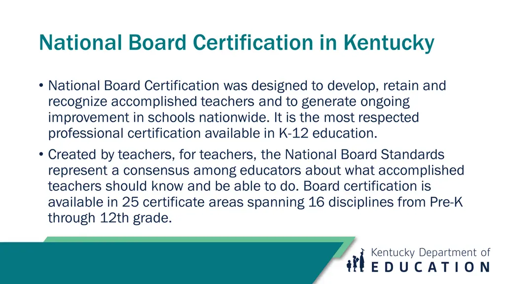 national board certification in kentucky