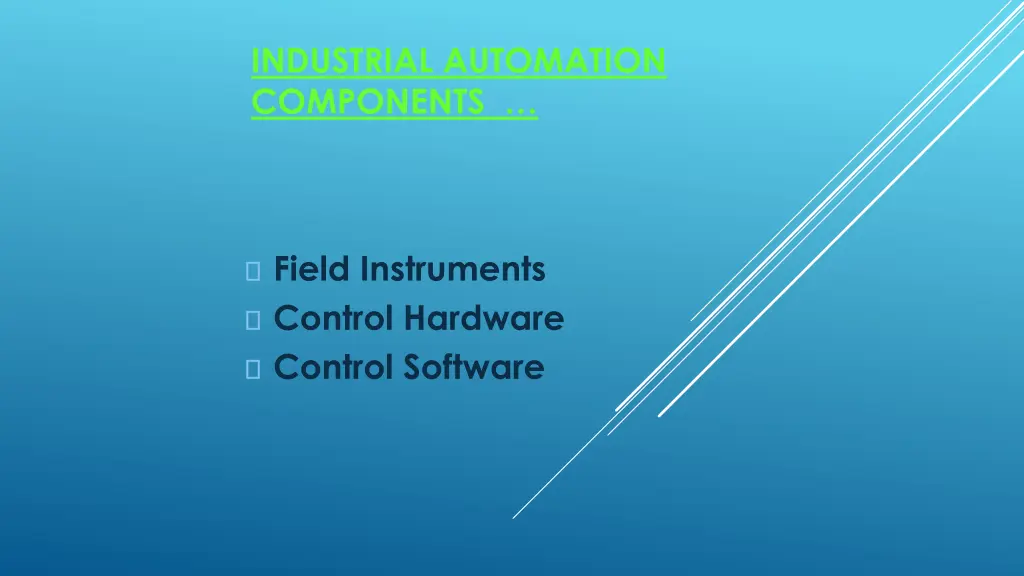 industrial automation components