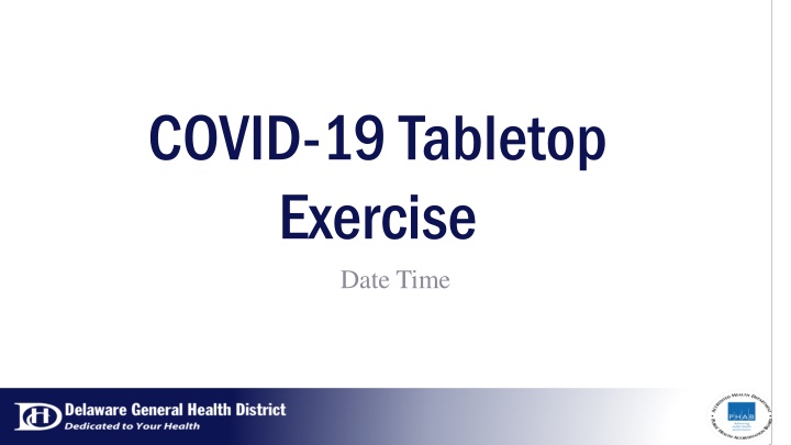 covid 19 tabletop exercise date time