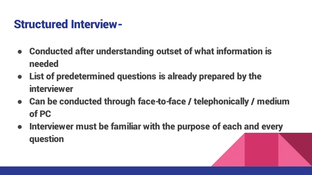 structured interview