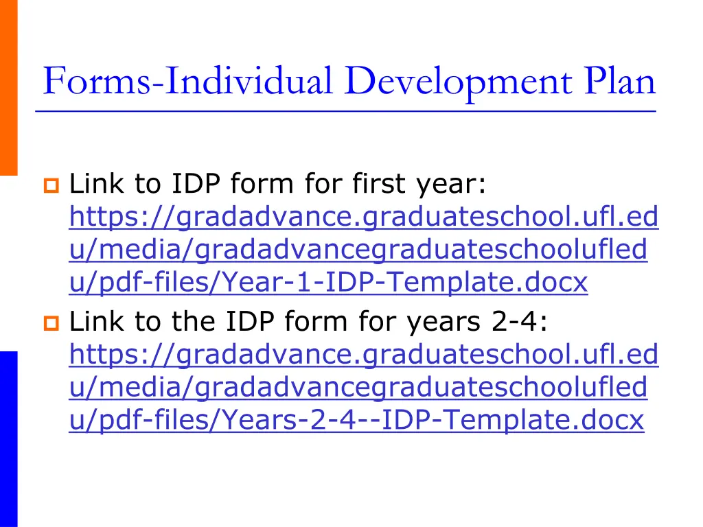 forms individual development plan 1