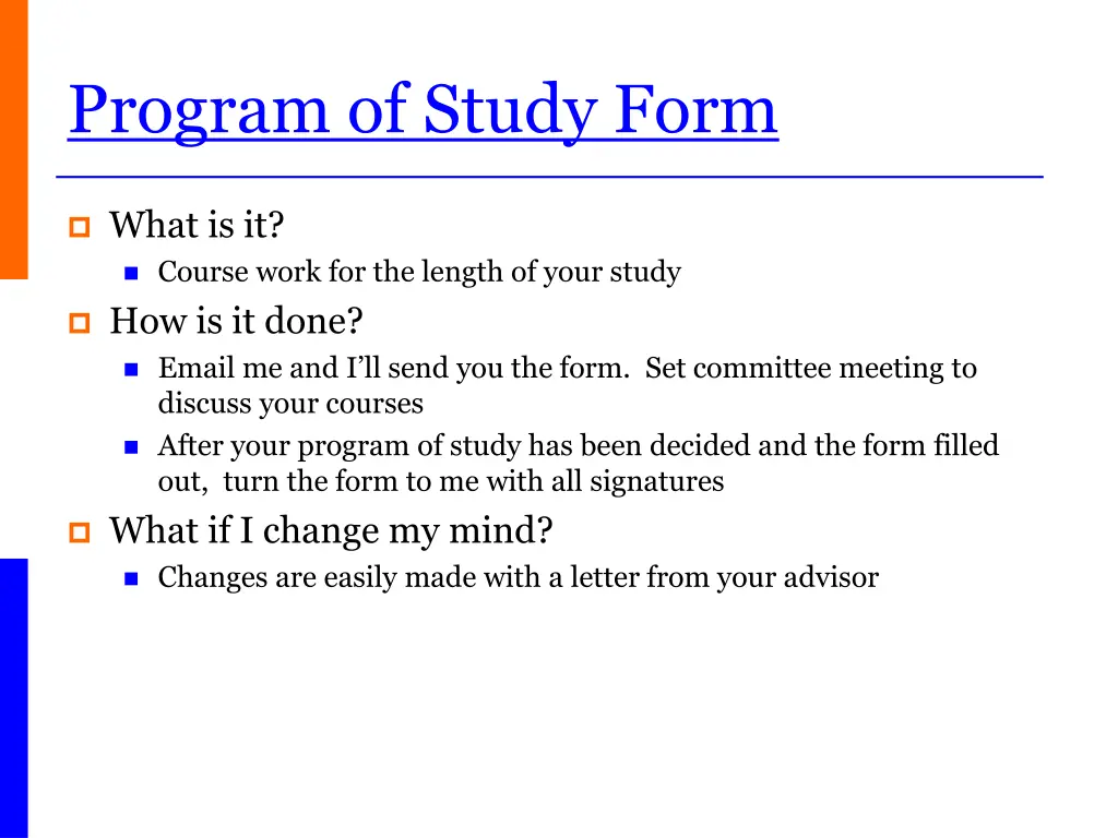 program of study form