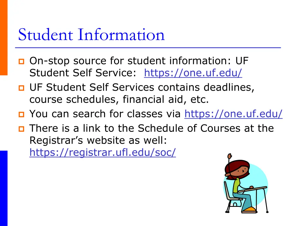 student information