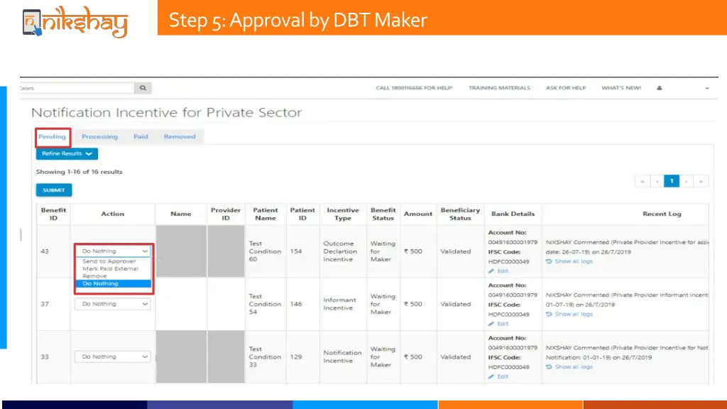 step 5 approval by dbt maker