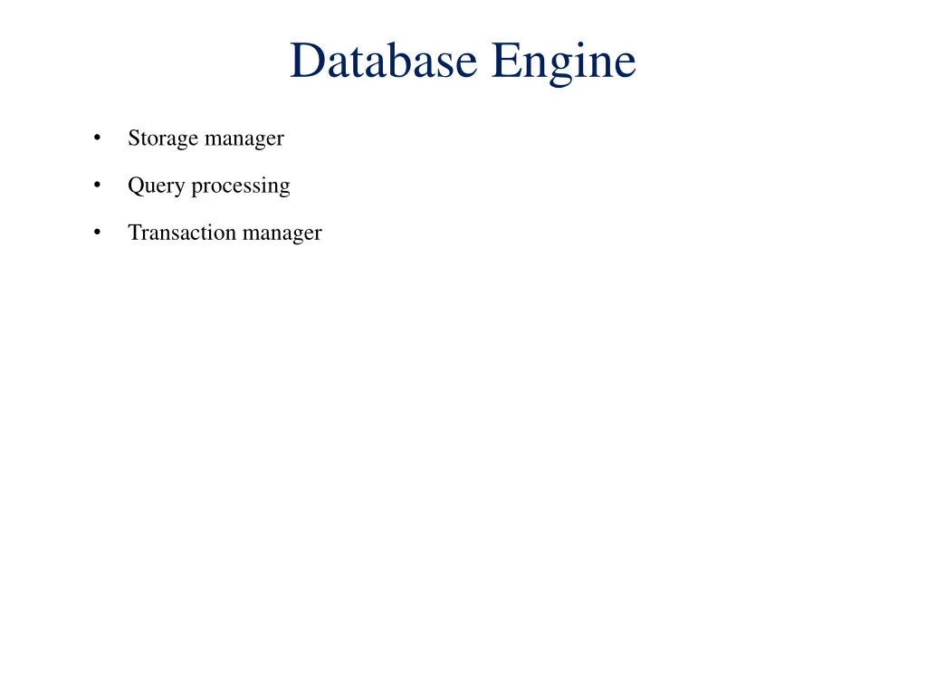 database engine