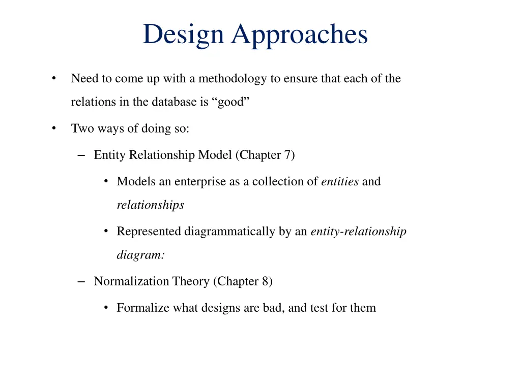 design approaches