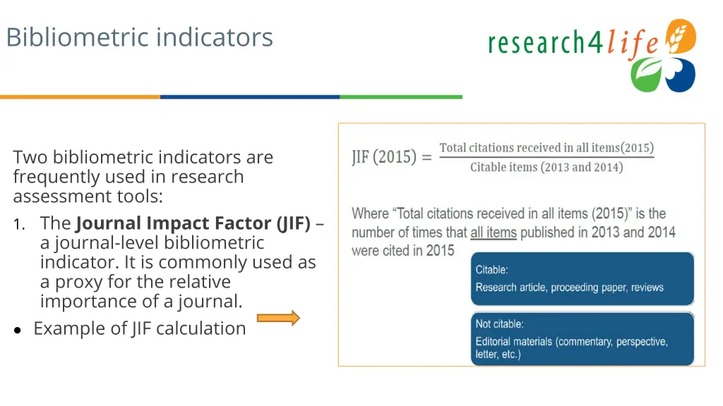 bibliometric indicators