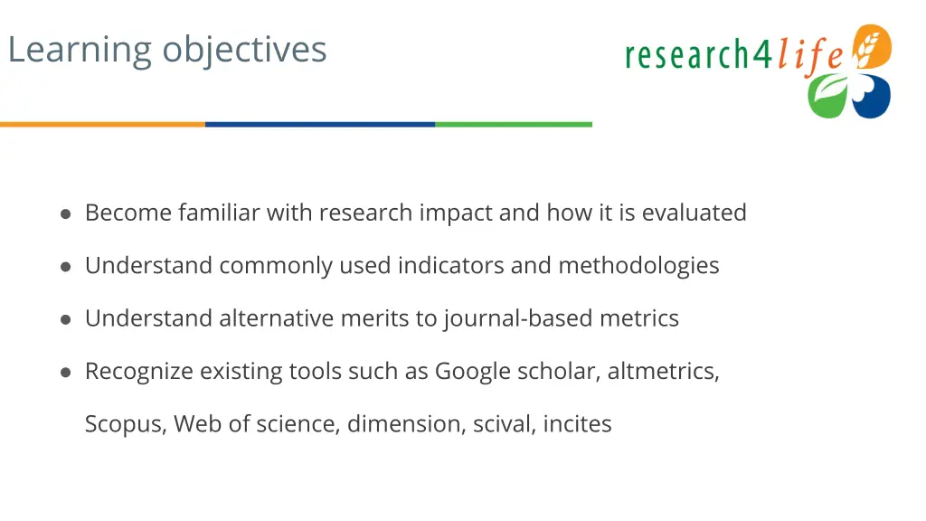 learning objectives