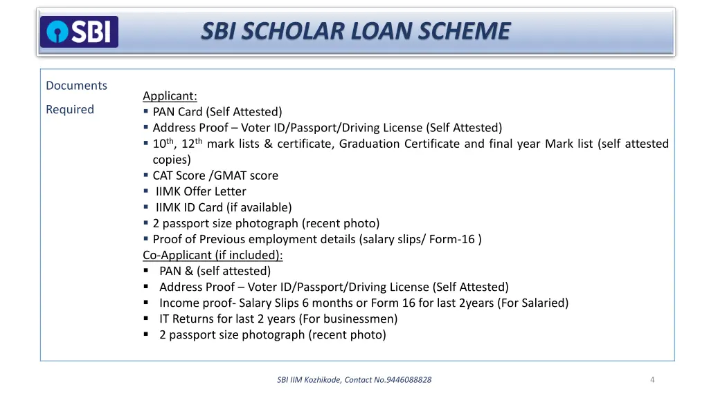 sbi scholar loan scheme 2