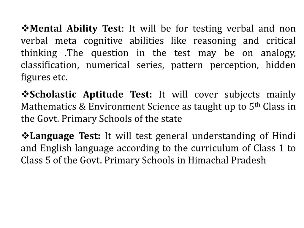 mental ability test it will be for testing verbal