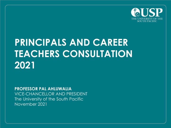 principals and career teachers consultation 2021