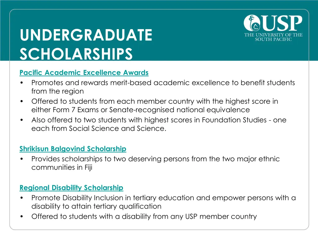 undergraduate scholarships