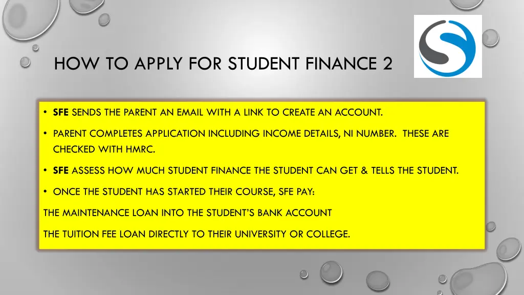 how to apply for student finance 2