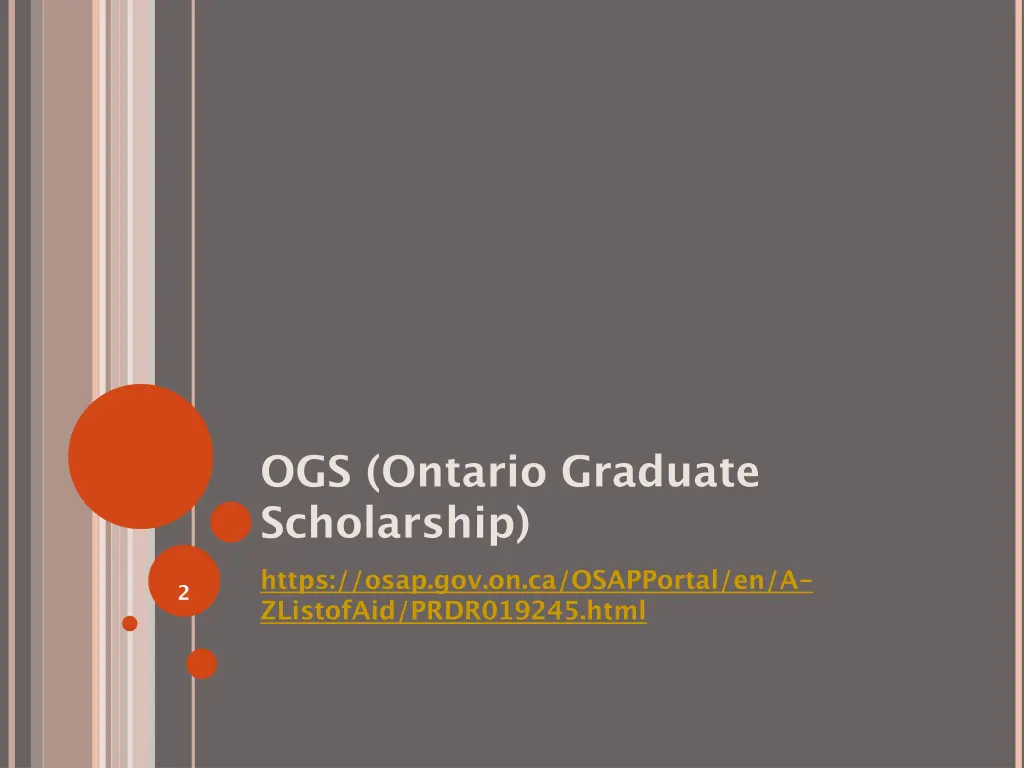 ogs ontario graduate scholarship