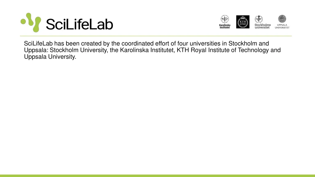 scilifelab has been created by the coordinated