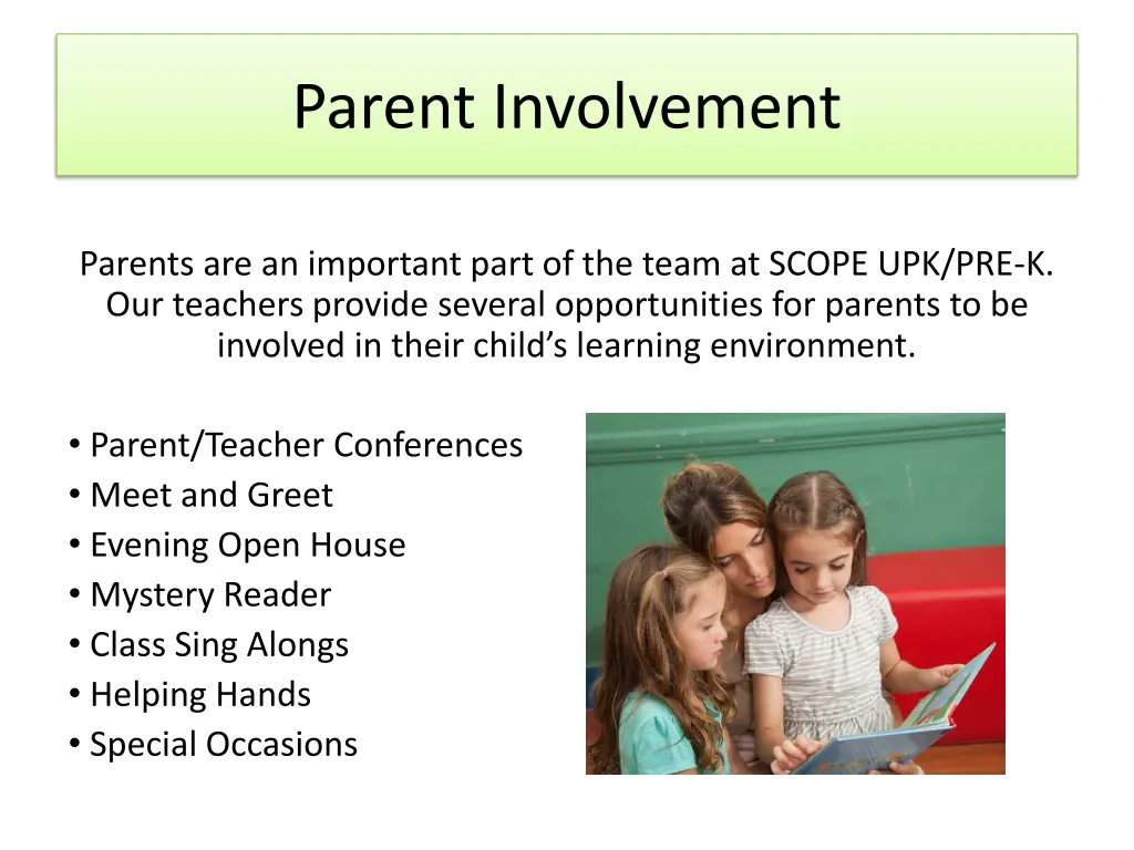 parent involvement