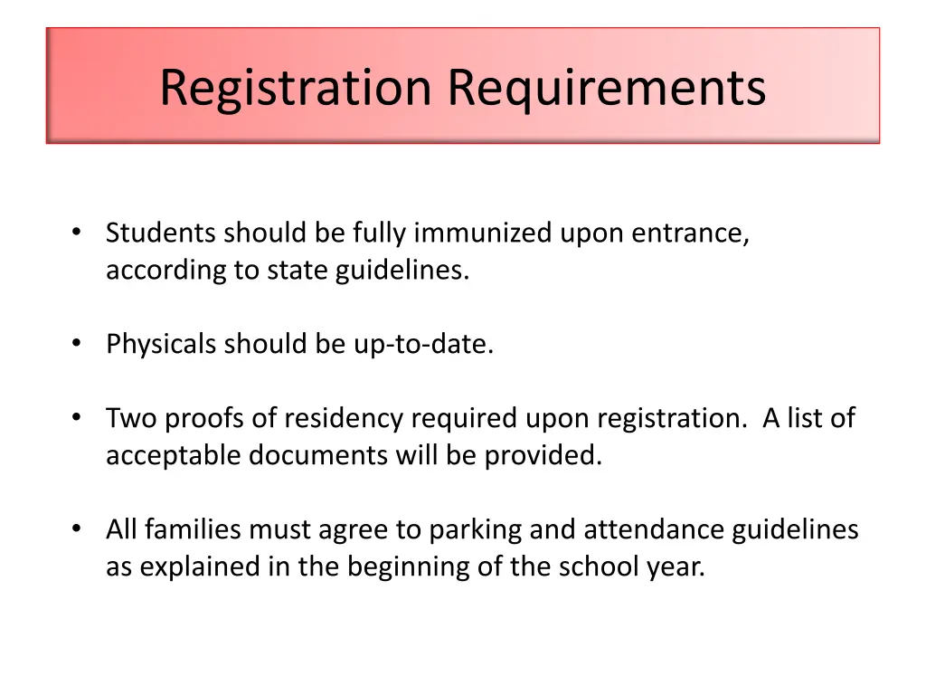 registration requirements