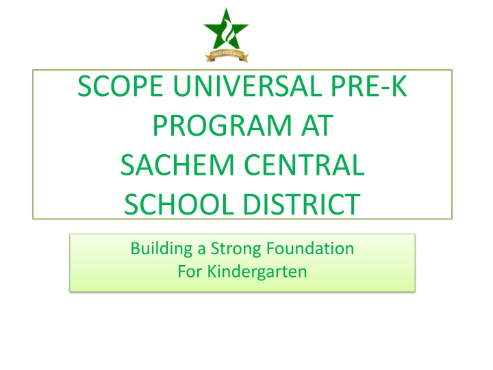 scope universal pre k program at sachem central