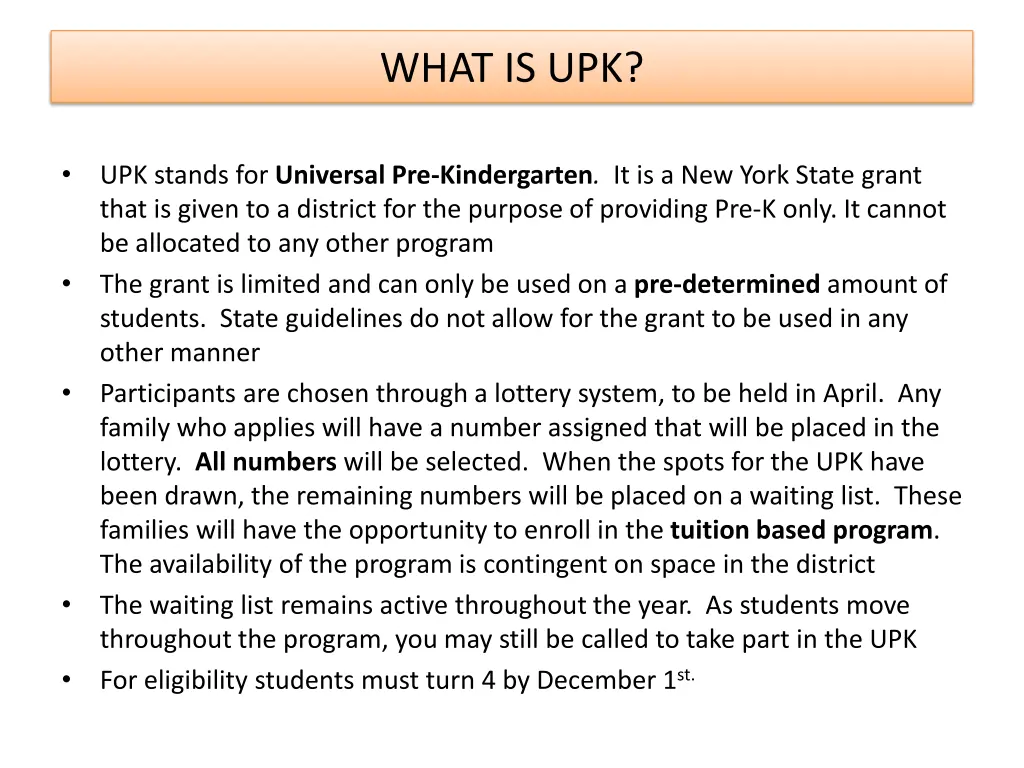 what is upk