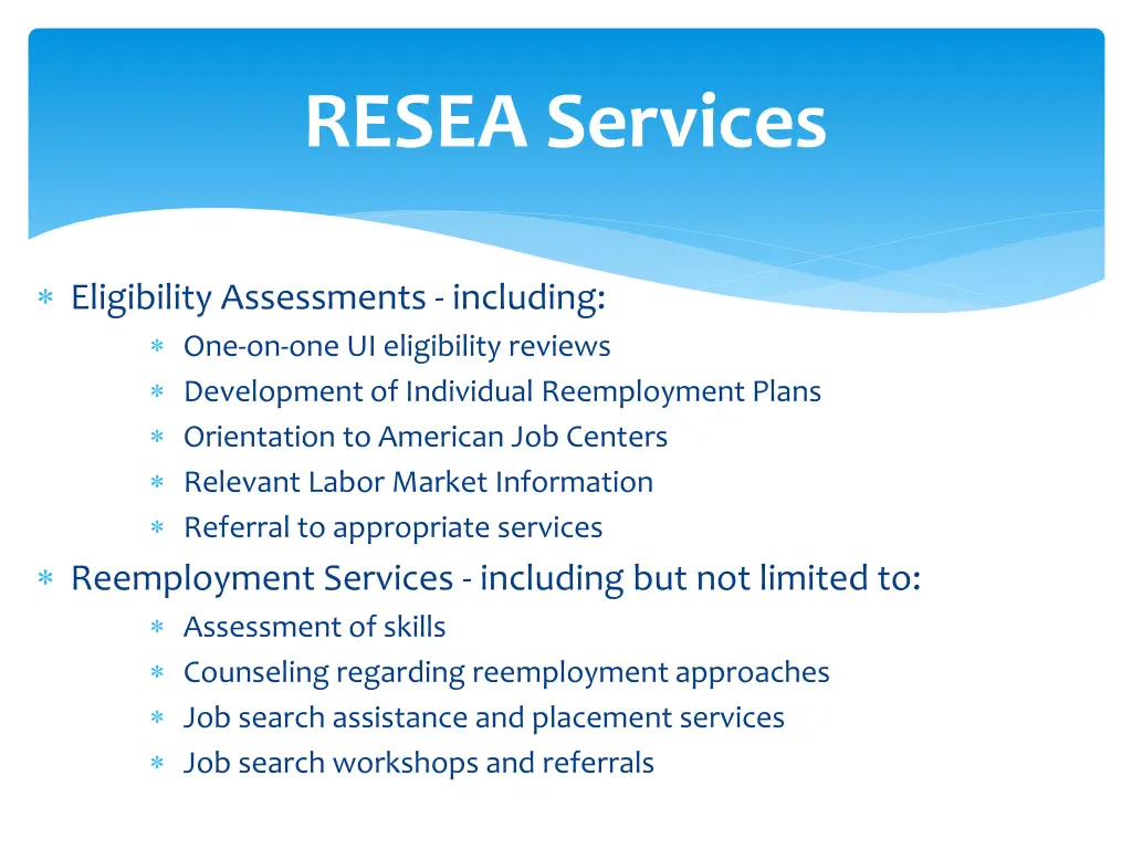 resea services