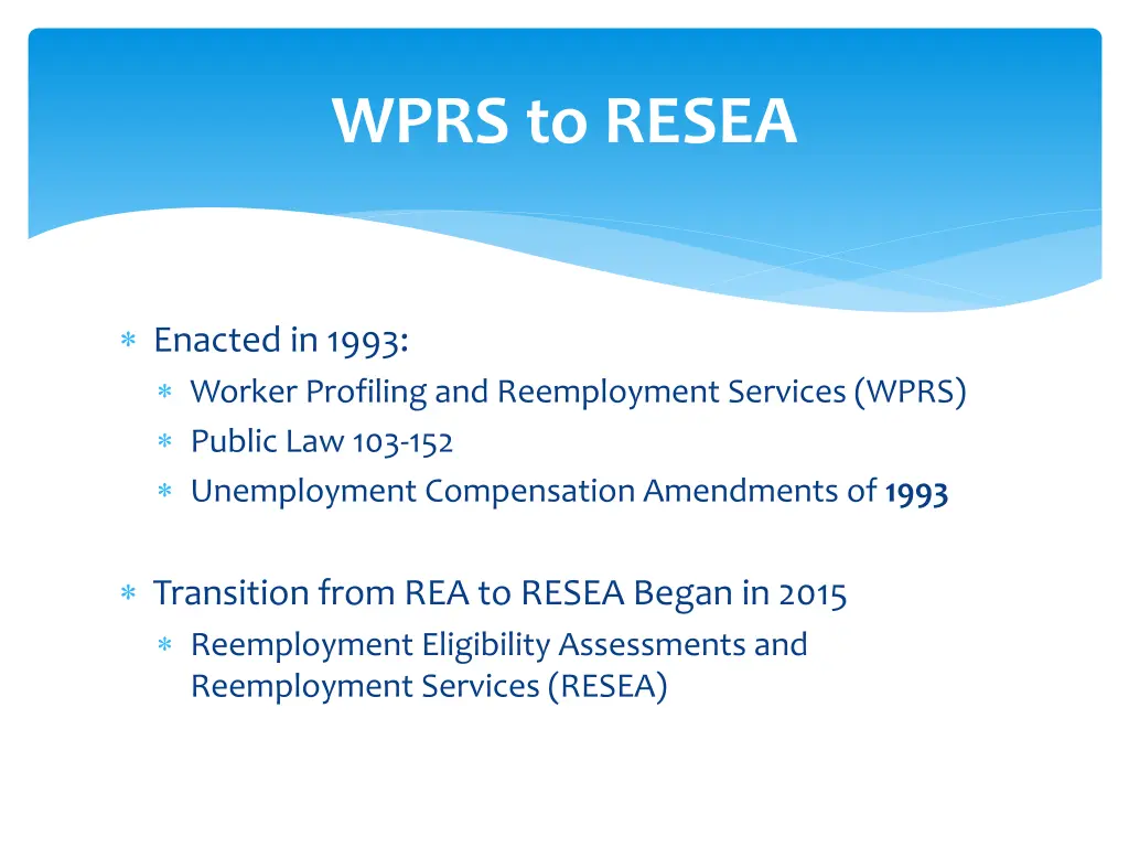 wprs to resea