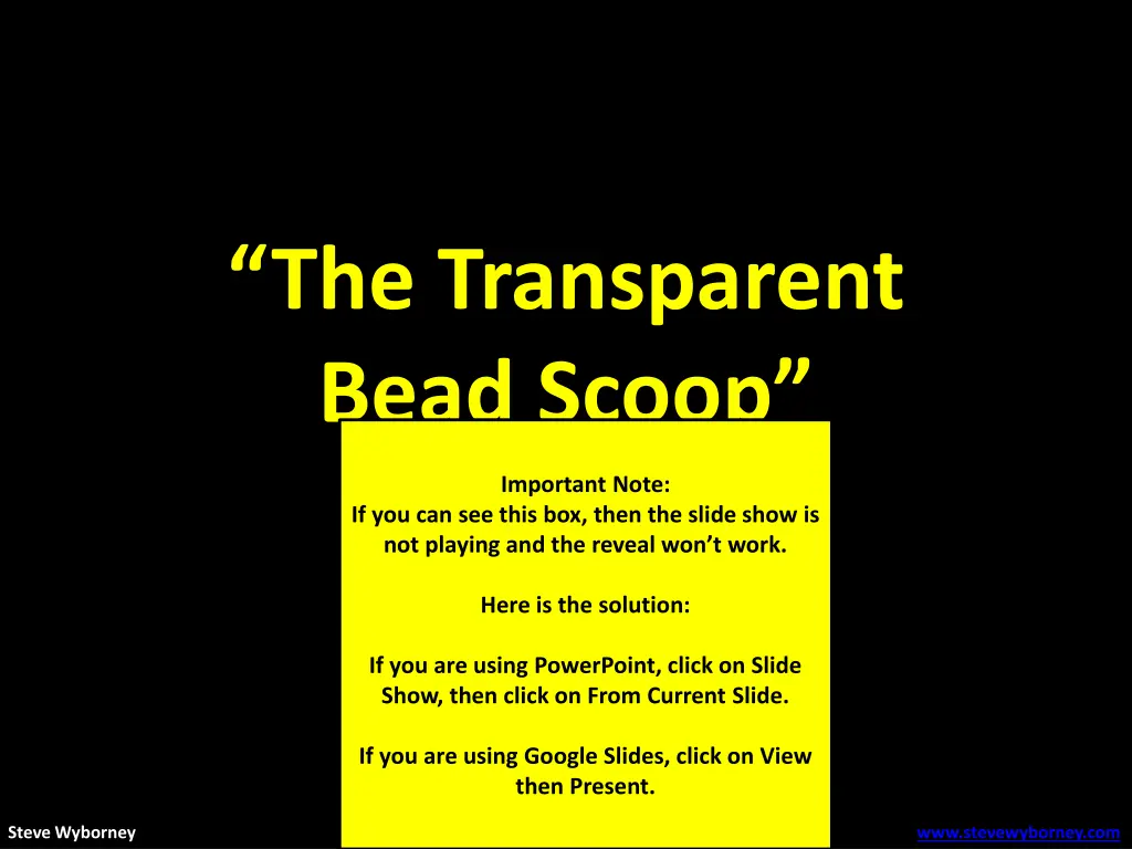 the transparent bead scoop 1