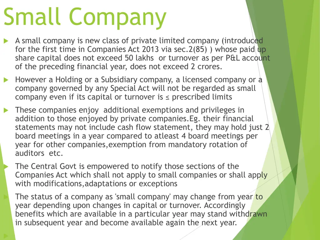 small company