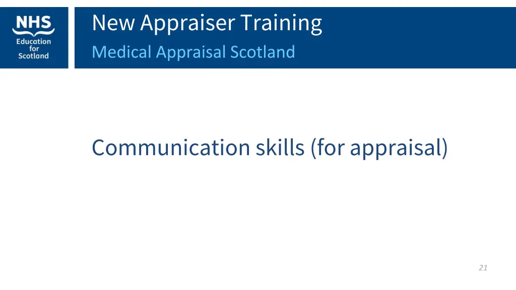 new appraiser training medical appraisal scotland 3