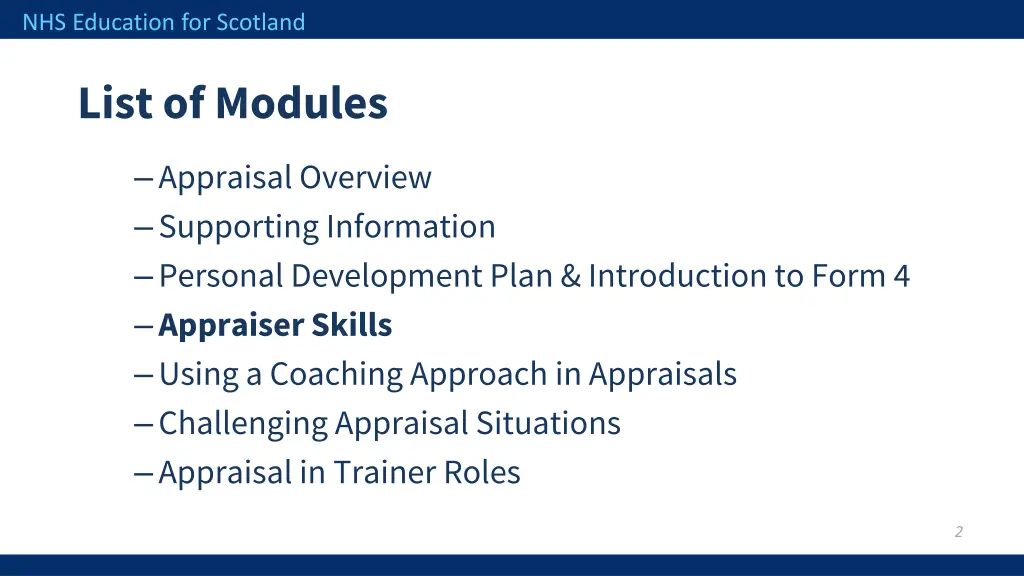 nhs education for scotland