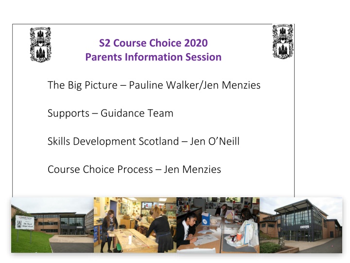 s2 course choice 2020 parents information session