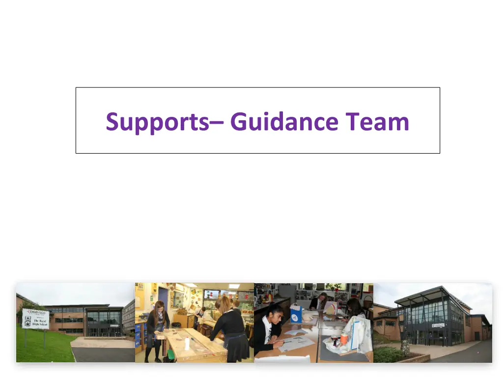 supports guidance team