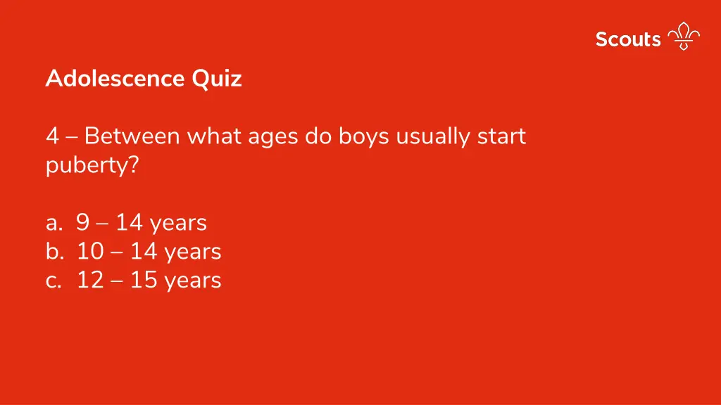 adolescence quiz 3