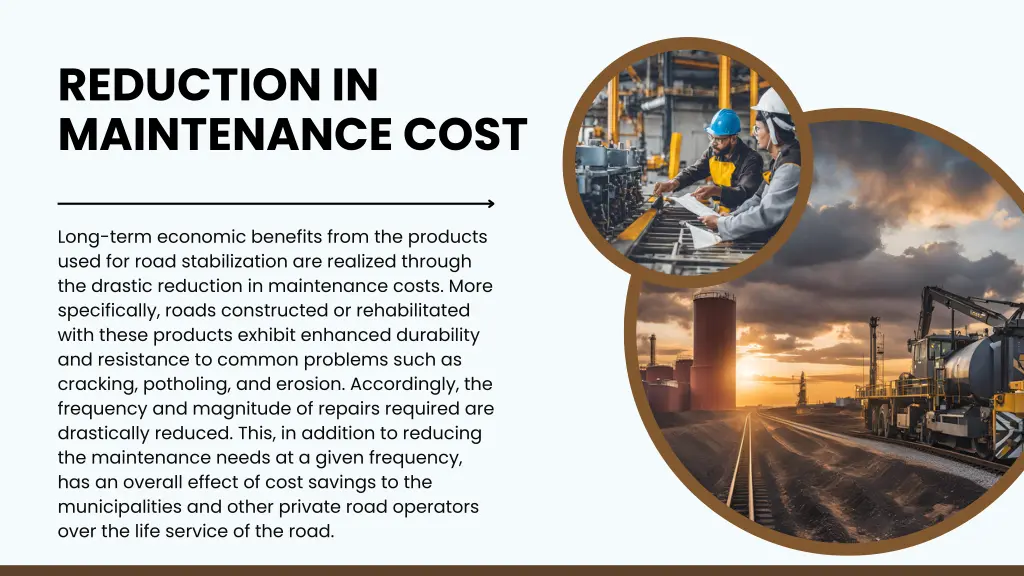 reduction in maintenance cost