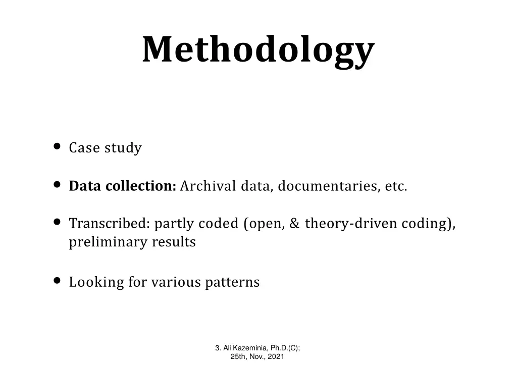 methodology